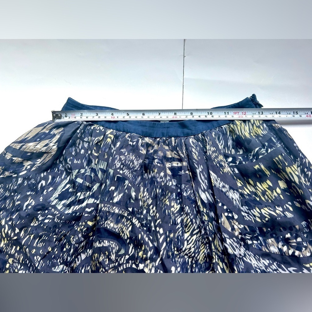 Walter silk Blue  Short Skirt Size 2 Print Skater Skirt - Picture 3 of 6